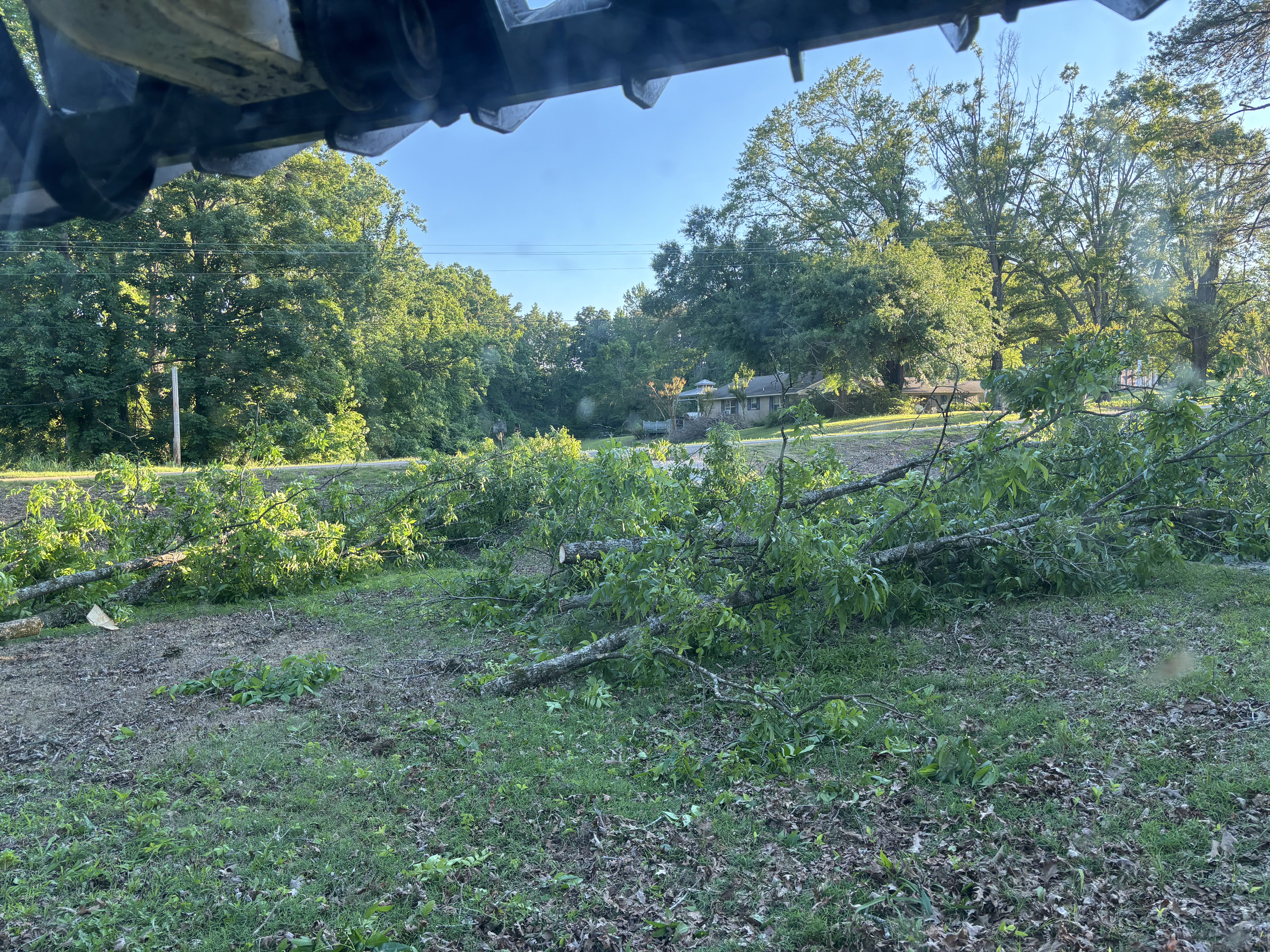Hopper Land Solutions crew operating land clearing equipment in Tishomingo County Mississippi